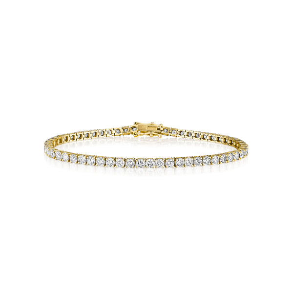 Round Diamond Tennis Bracelet, 5 Carats
