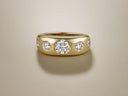 Five Diamond Bombé Ring by Marina Fragoso