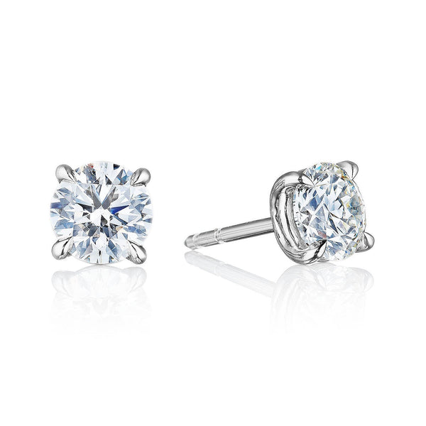 Classic Diamond Studs by Marina Fragoso