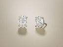 2 Carat Each Oval Brilliant Diamond Studs