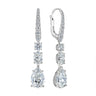 2 Carat Each Pear-Shaped Diamond Drop Earrings by Marina Fragoso