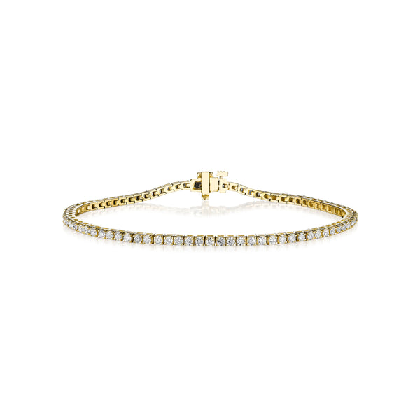 Round Diamond Tennis Bracelet, 2 Carats
