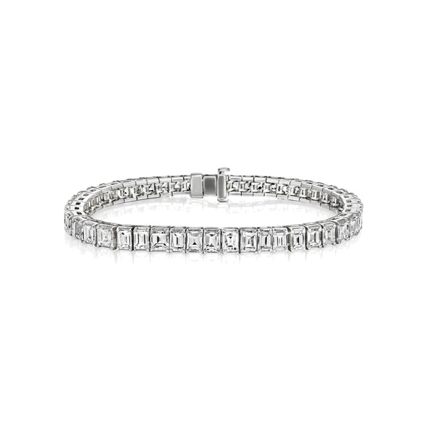 15 carat Emerald Cut Diamond Bracelet by Marina Fragoso