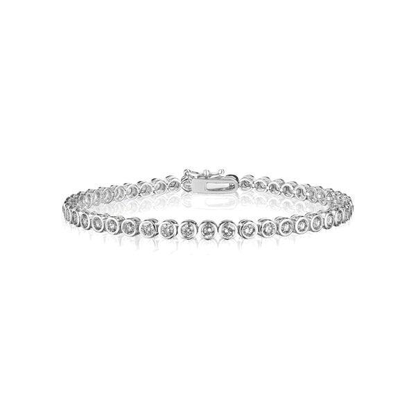 Bezel Tennis Bracelet by Marina Fragoso