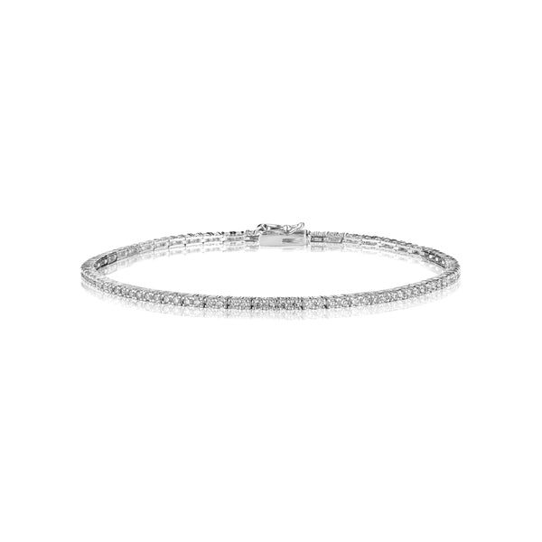 Fine Diamond Tennis Bracelet, 1.1 Carats