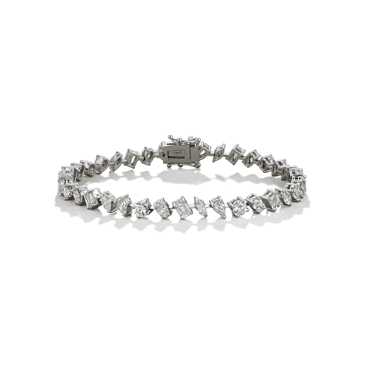 Multi-Shape Diamond Tennis Bracelet