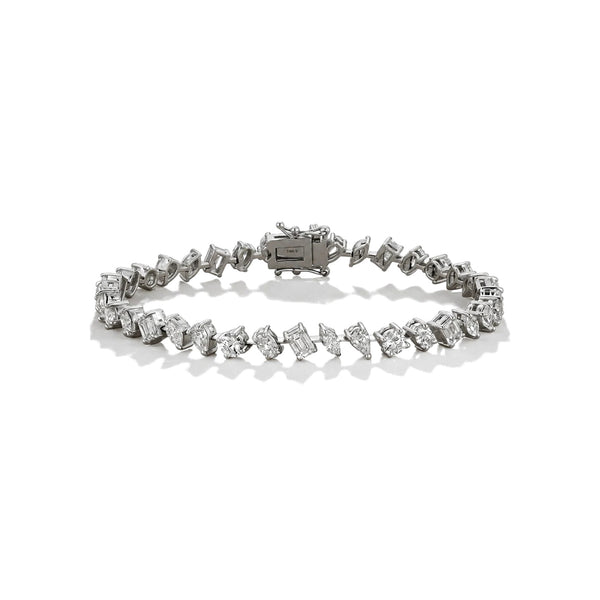 Multi-Shape Diamond Bracelet by Marina Fragoso