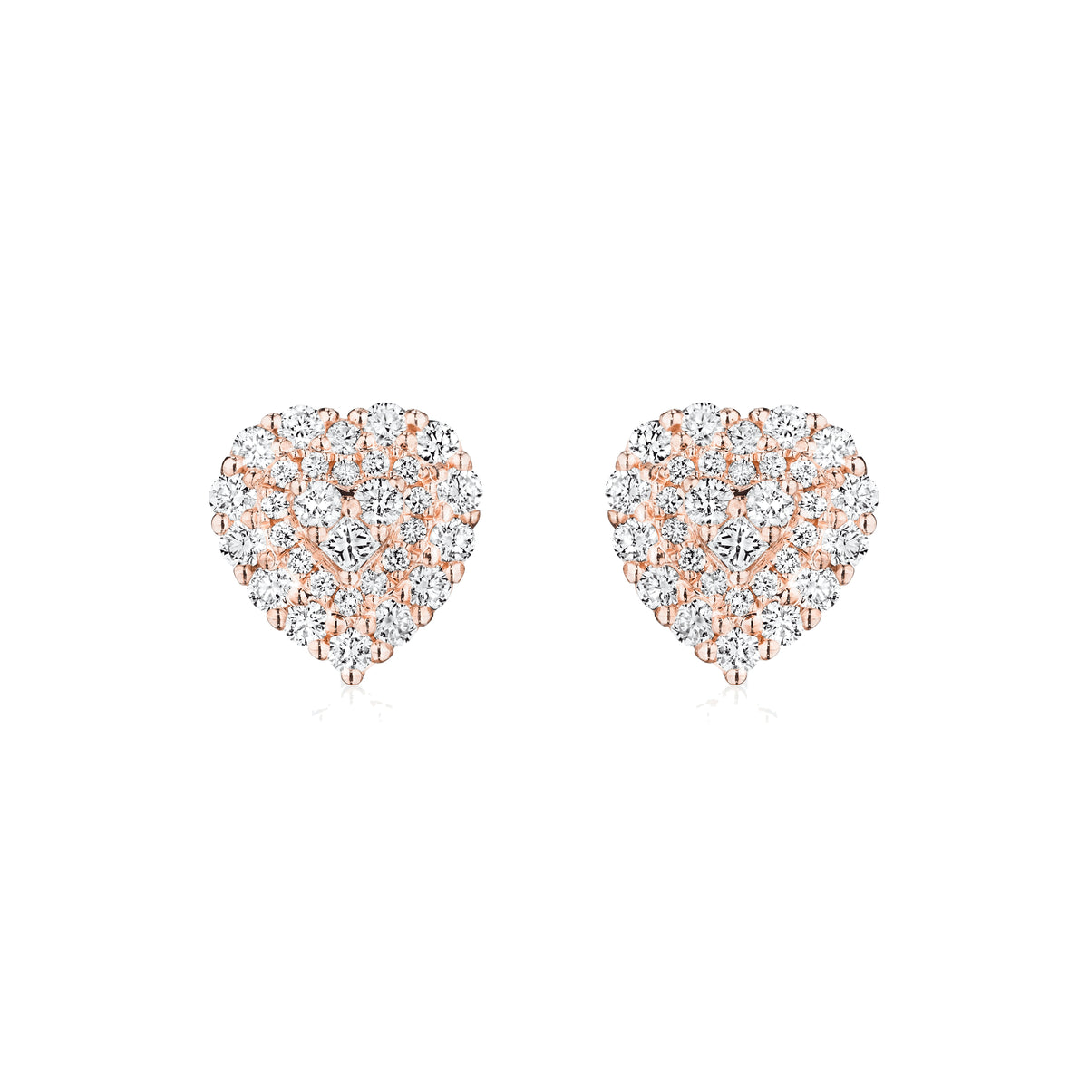 By Any Other Name diamond earrings in 18k rose gold