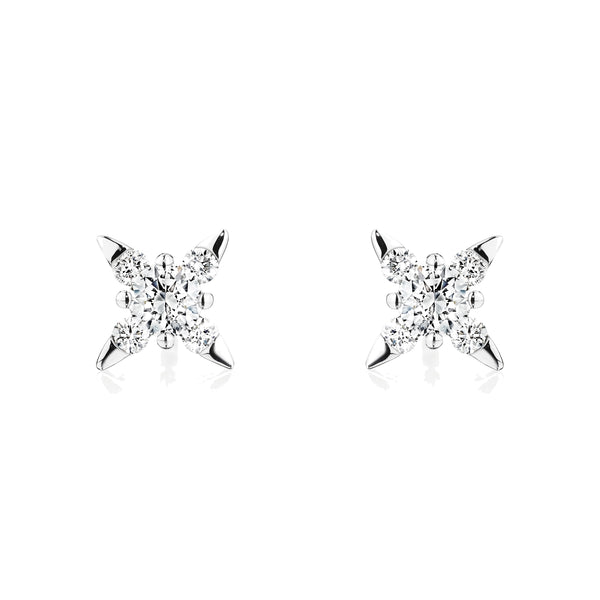 Shuriken • Diamond Earrings