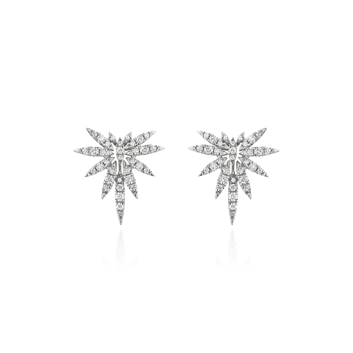 Phoenix diamond earrings in 18k gold