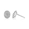 Mirror Mirror diamond earrings, side view