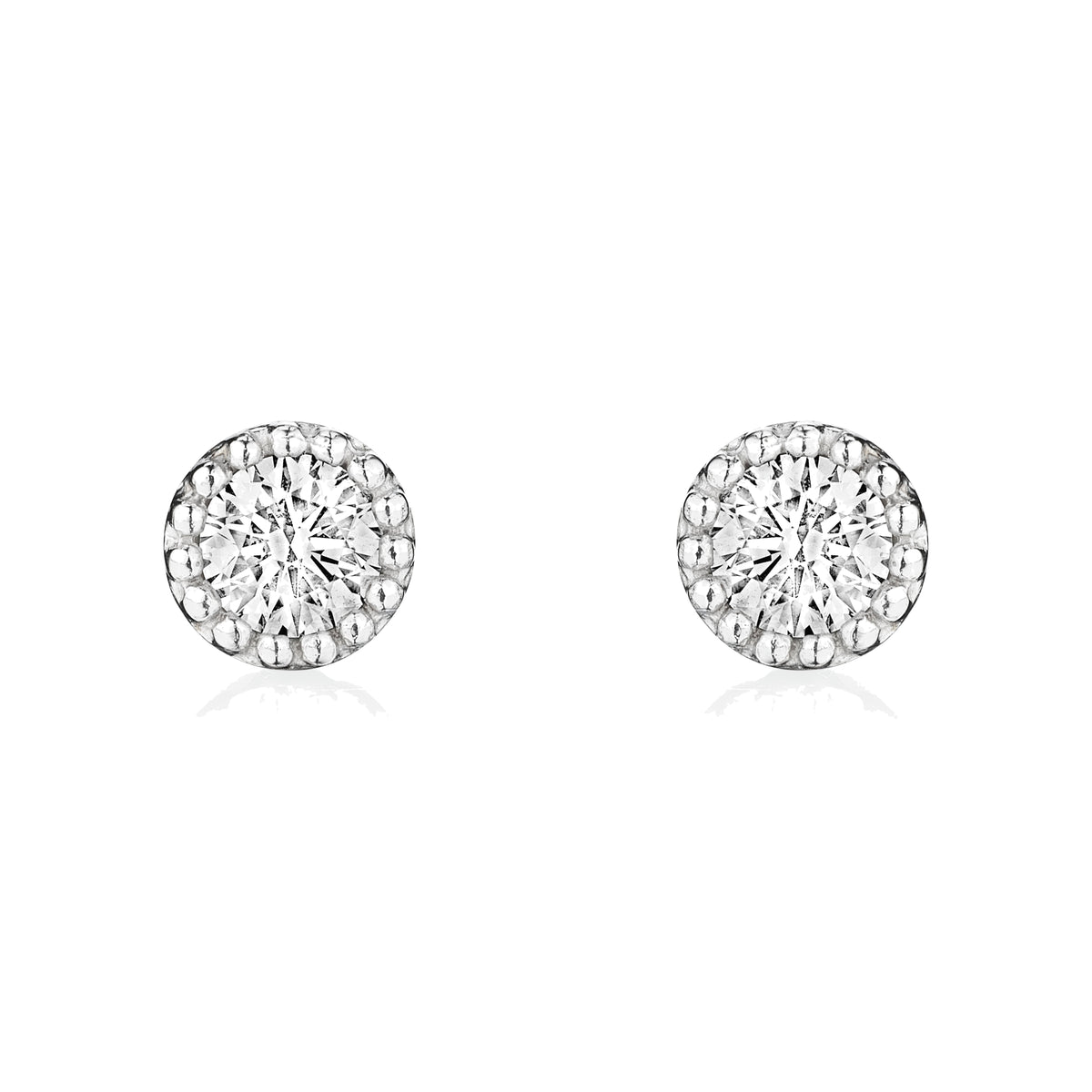 My Way diamond earrings in 18k white gold