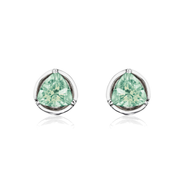 Prasiolite Satellite Earstuds