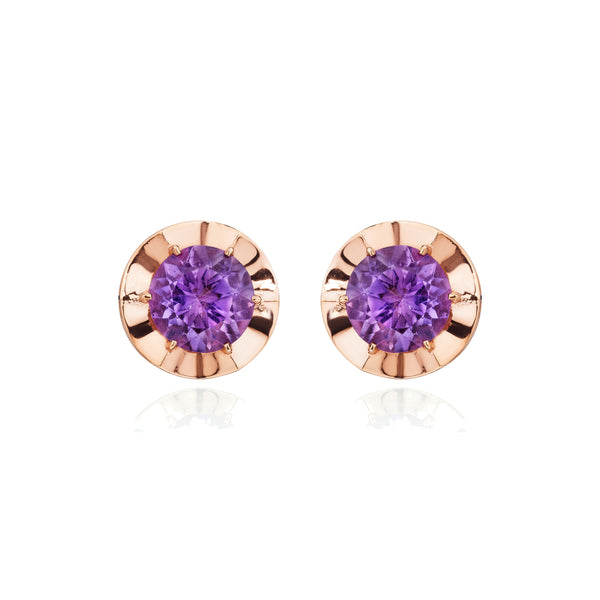 Amethyst Burst Earstuds