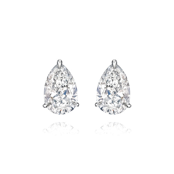 Pear Shape Diamond Studs