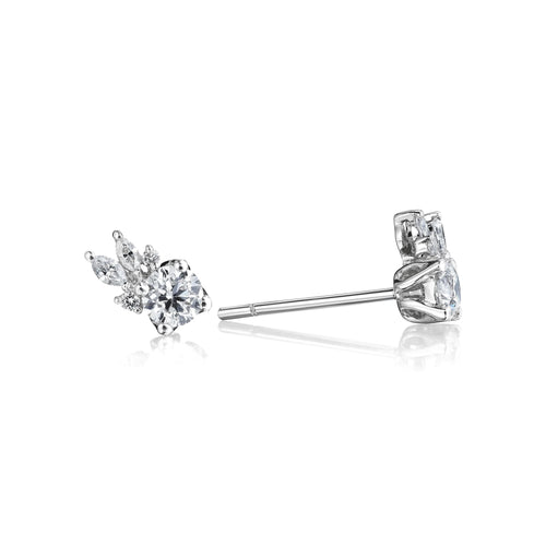 Aster Diamond Stud Earrings