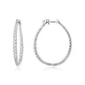Mobius • Diamond Earrings, side view