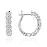 Athena • Diamond Earrings, side view