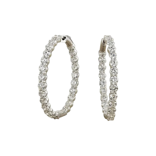 Inside-Out Diamond Hoop Earrings