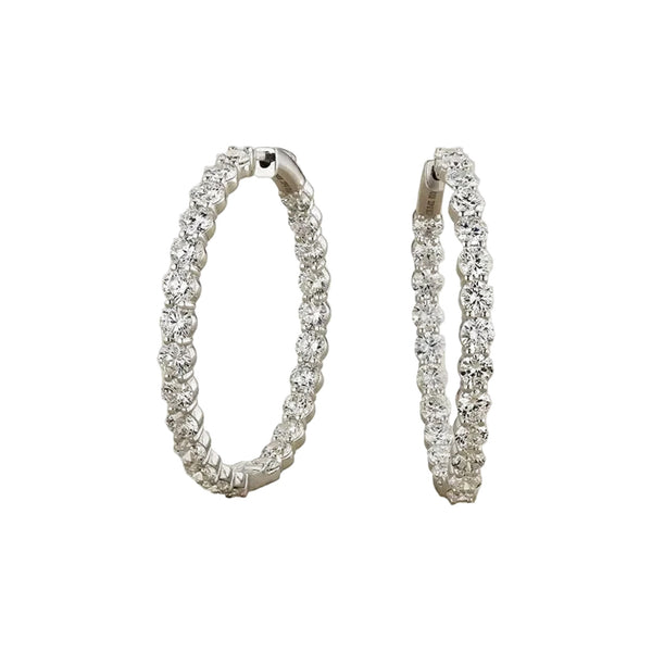 Diamond Hoop Earrings