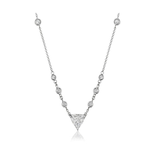 Bespoke Trillion Diamond Necklace