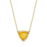 Citrine and Diamond Shield Necklace