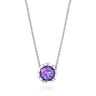 Amethyst Burst Pendant Necklace