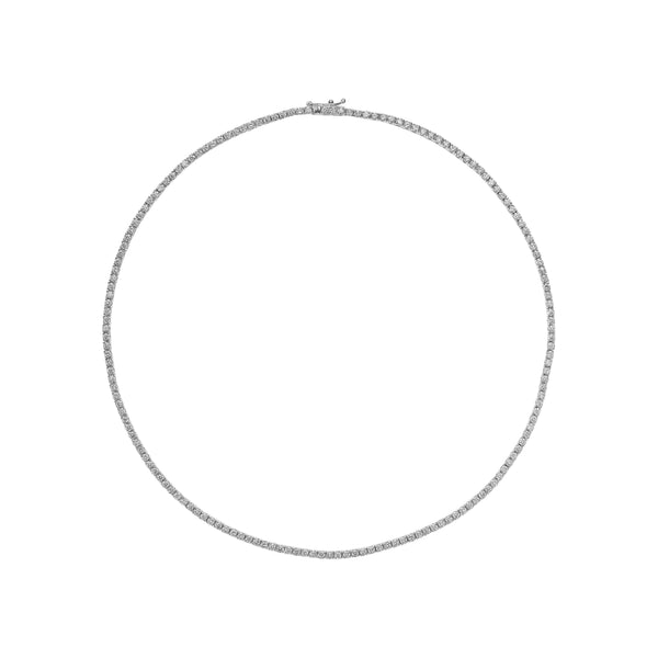 5 Carat Round Cut Diamond Necklace
