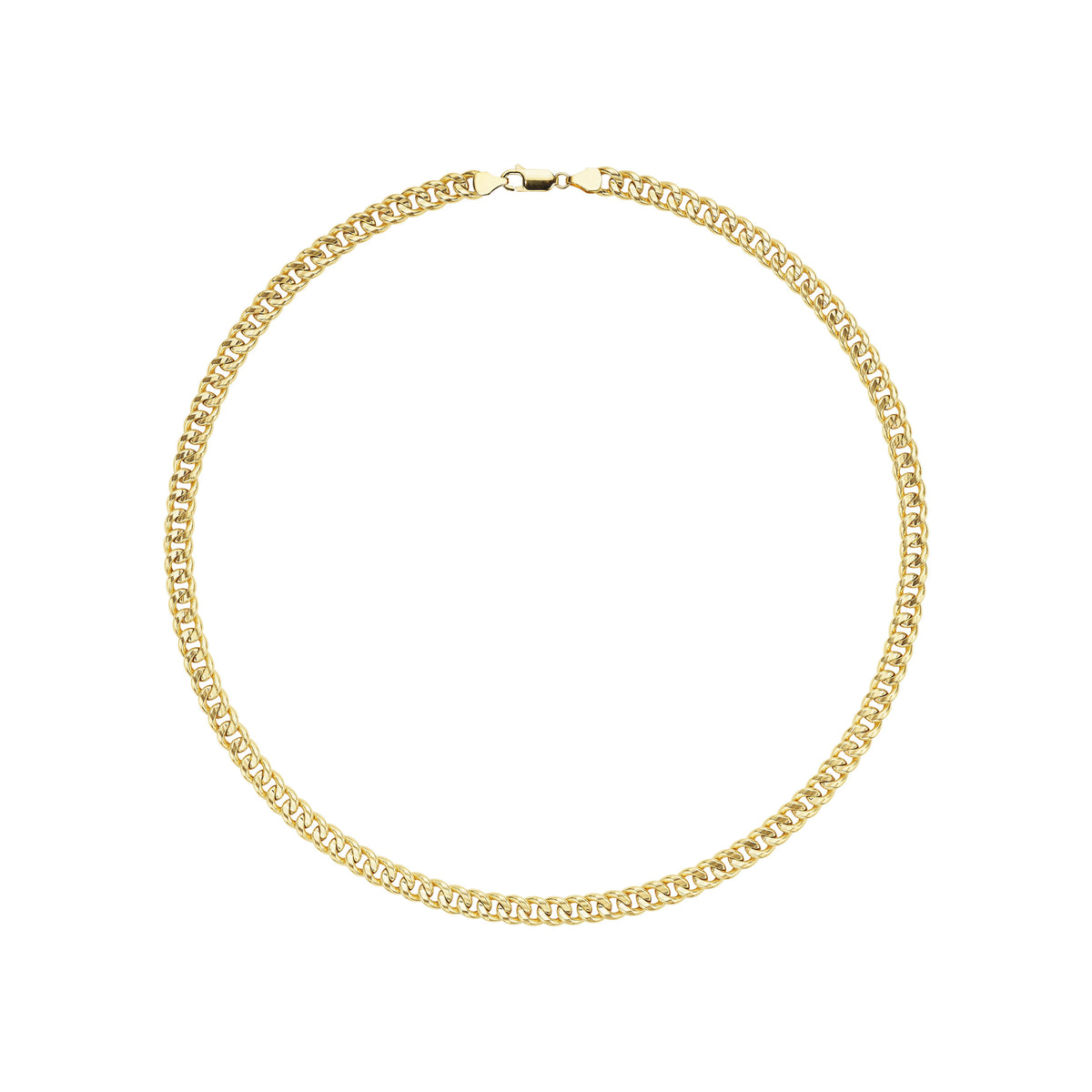 Cuban Link Gold Chain Necklace, Medium