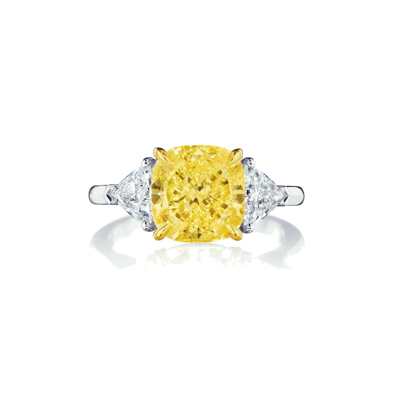 Fancy Intense Yellow Diamond Ring