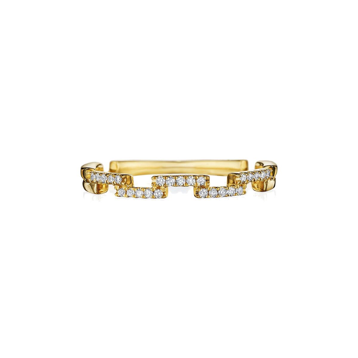 Elevate diamond band in 18k yellow gold