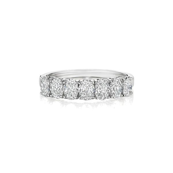 Oval Cut Diamond 7 Stone Ring • 1.3 carat