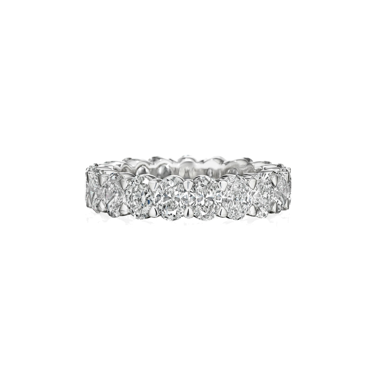 3 carat oval diamond eternity band