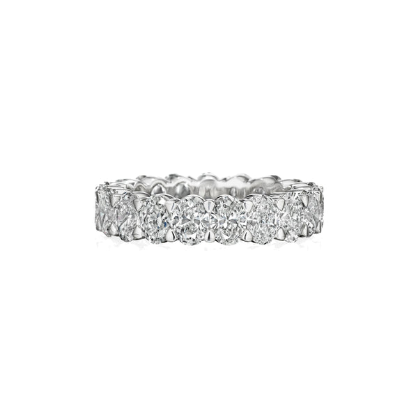 Oval Cut Diamond Eternity Band • 3 carat