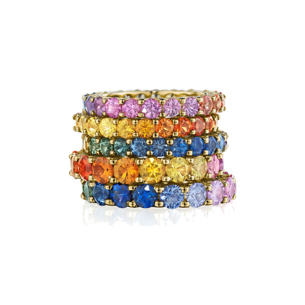 Custom Sapphire Eternity Band