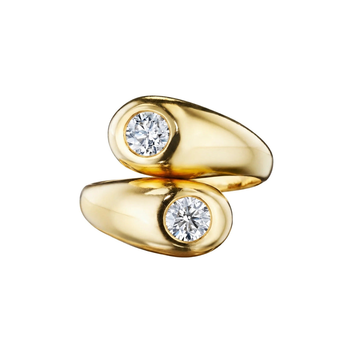 Bypass Diamond Ring