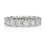 Asscher Cut • 7 carat Diamond Eternity Band by Marina Fragoso