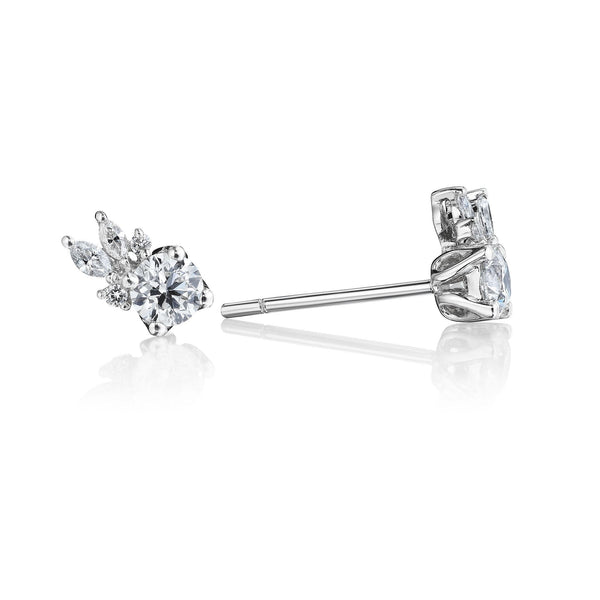 Aster Diamond Studs by Marina Fragoso