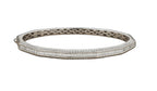 Baguette & Pavé Diamond Bangle by Marina Fragoso