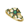 Emerald Burst Ring by Marina Fragoso