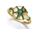 Burst Ring — Emerald