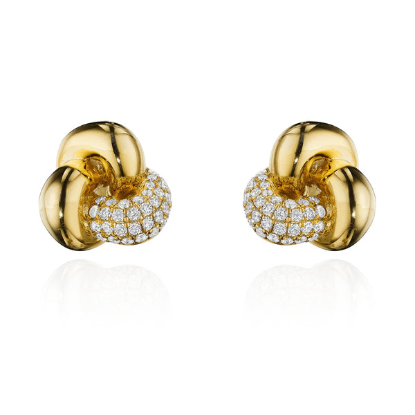 Trillium • Diamond Earrings by Marina Fragoso