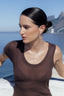 Diamond Hoop Earrings worn in the Marina Fragoso Rio campaign