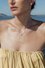 Bespoke Trillion Diamond Pendant Necklace worn in the Marina Fragoso Rio campaign