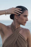 Bezel Set Emerald Cut Diamond Tennis Bracelet worn in the Marina Fragoso Rio campaign