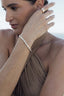Bezel Set Emerald Cut Diamond Tennis Bracelet worn in the Marina Fragoso Rio campaign