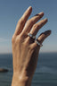 Five Diamond Bombé Ring worn in the Marina Fragoso Rio campaign