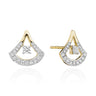 Fan Dance • Diamond Earrings by Marina Fragoso