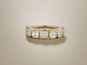 Cushion Cut Bezel Set Half Band