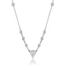 Bespoke Trillion Diamond Pendant Necklace by Marina Fragoso